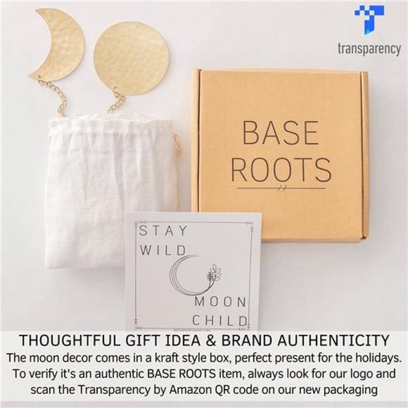 Moon Phase Wall Hanging, Handmade Hammered Gold Metal 13 Moons 36" Garland - Picture 3 of 6